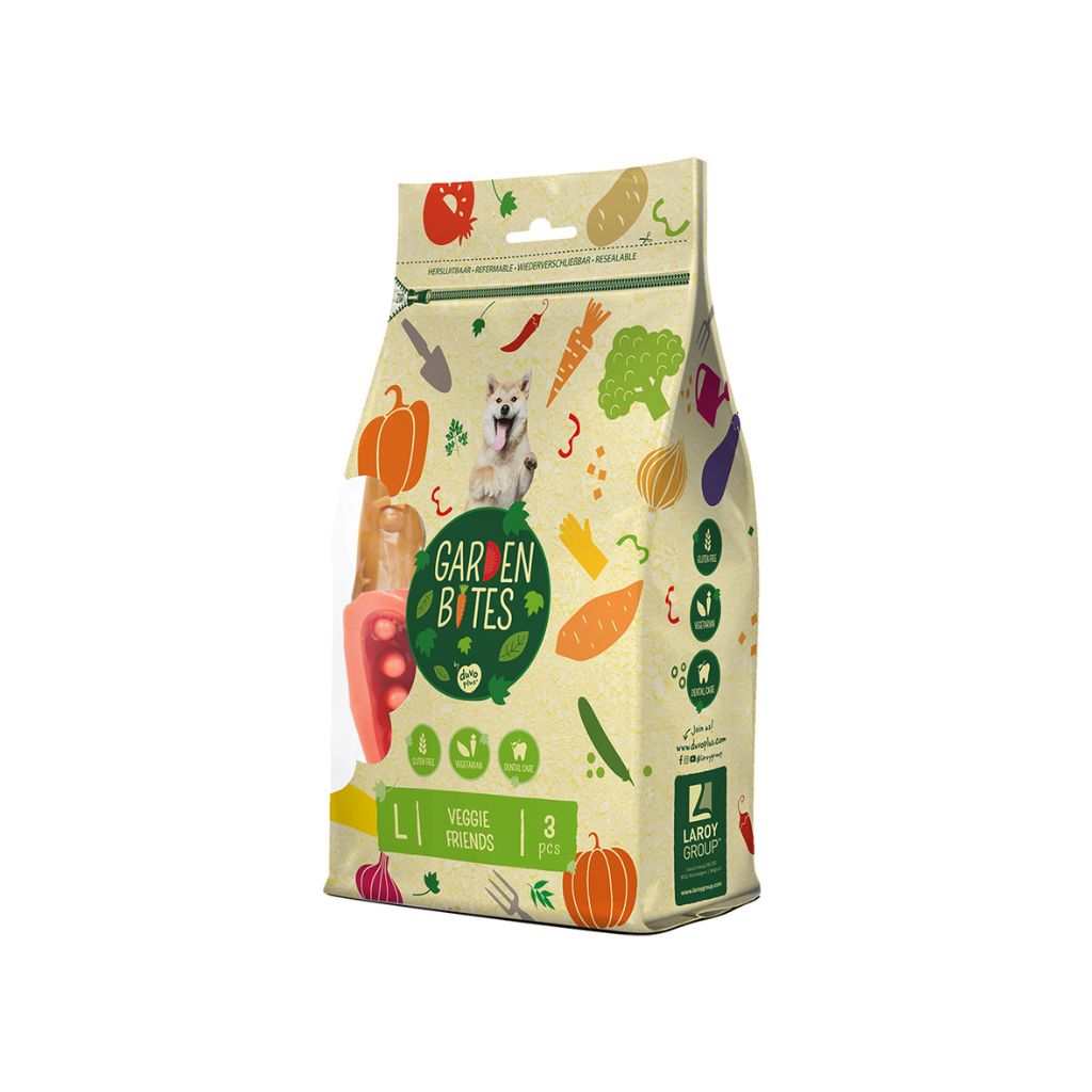 Garden Bites Veggie Friends Large - veganer Kausnack Hund