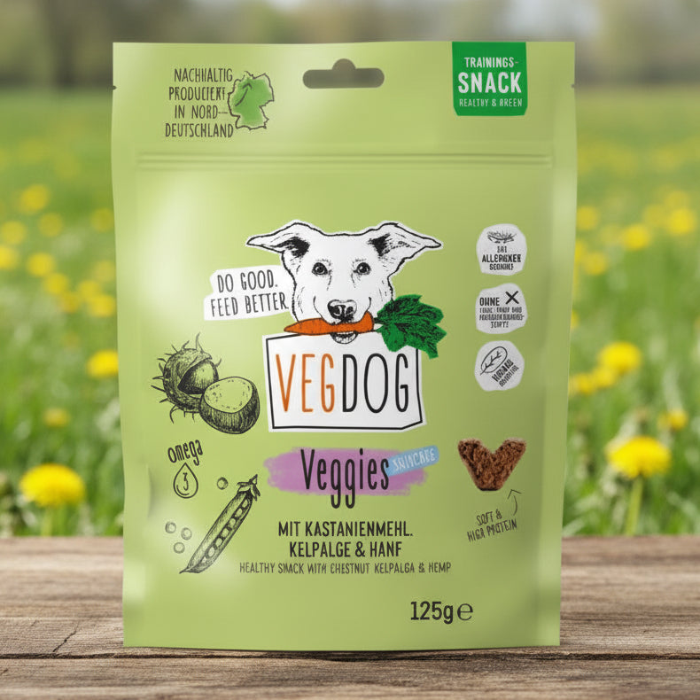 Vegdog Skincare - vegane Leckerli, vegane Hundesnacks bei Fairtails