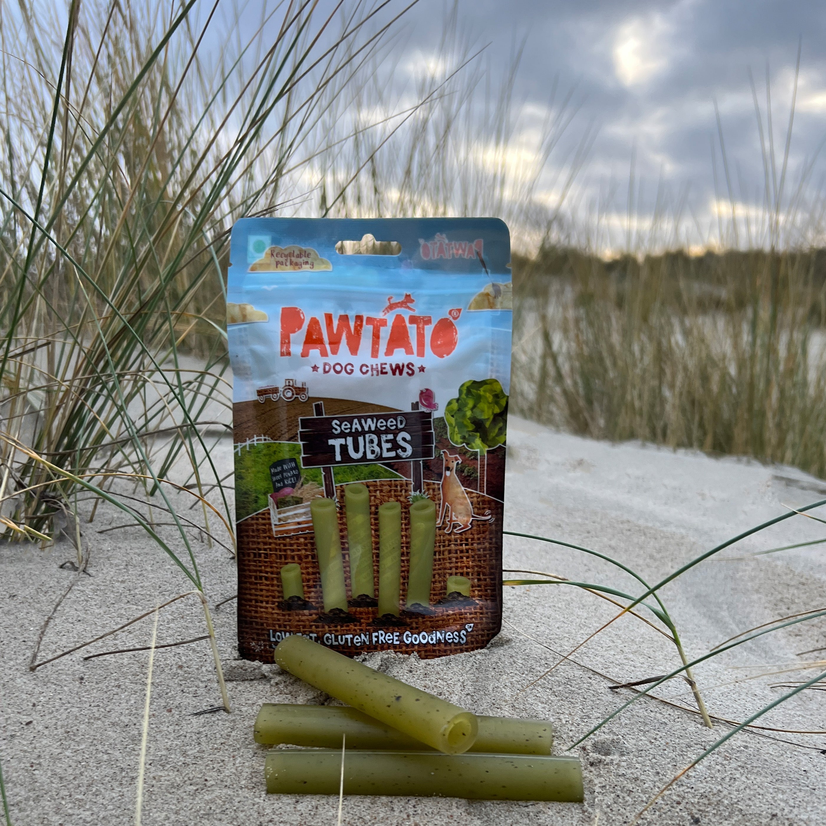 Benevo Pawtato Seaweed Tubes - vegane Kausticks mit Alge