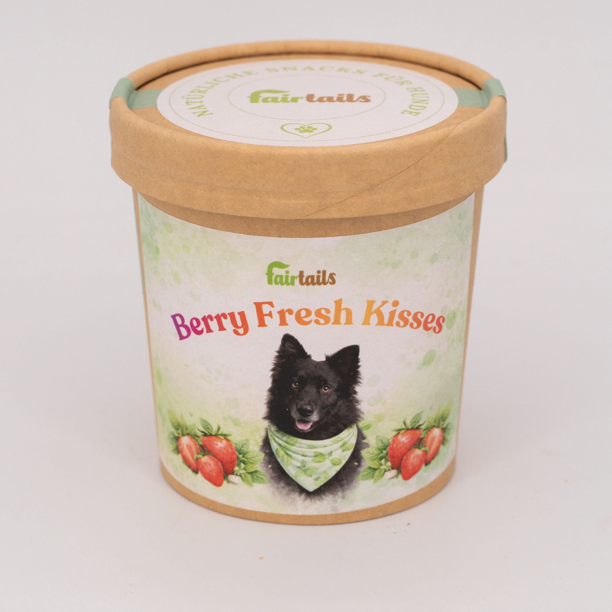 Fairtails vegane Hundekekse mit Erdbeere und Minze