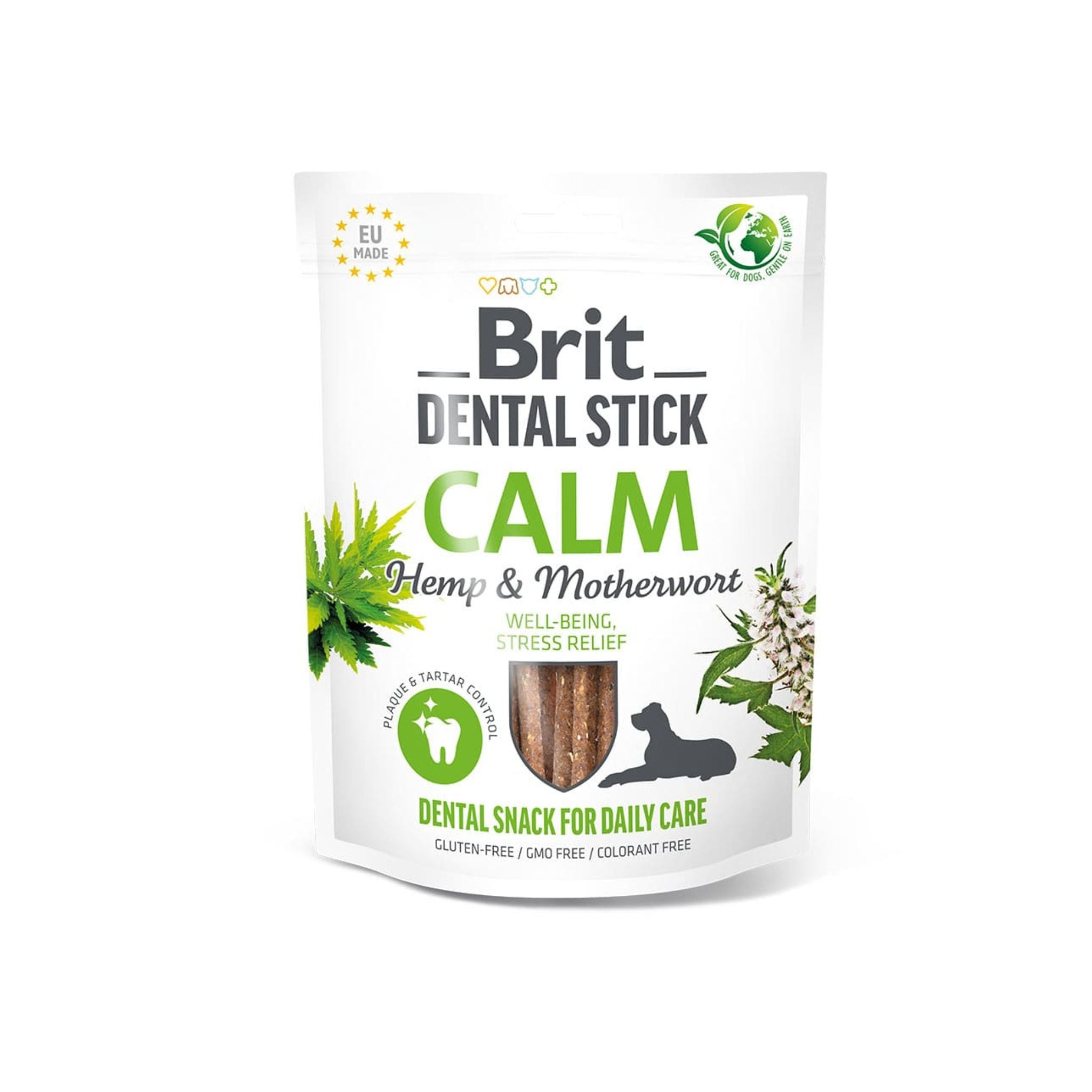 Brit Dental Stick Calm - vegane Kaustange mit Hanf und Herzgespann