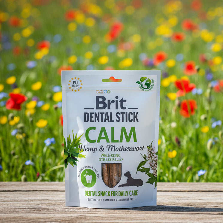 Brit Dental Stick Calm - vegane Kaustange mit Hanf und Herzgespann