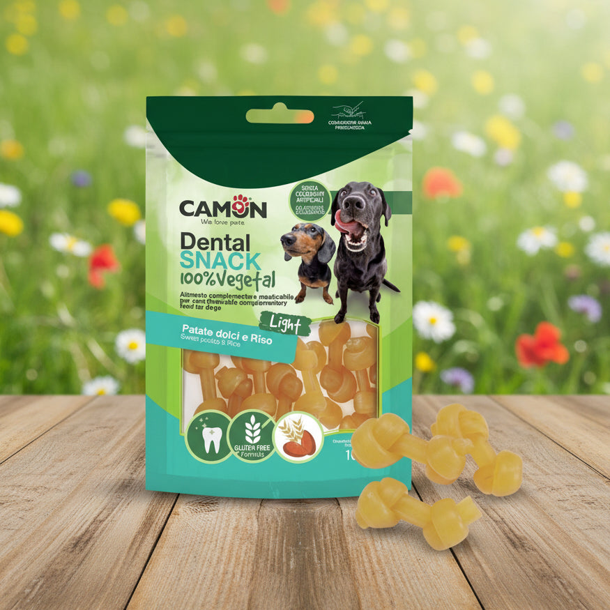 Camon Bones - vegane Kausnacks mit Süßkartoffel und Reis