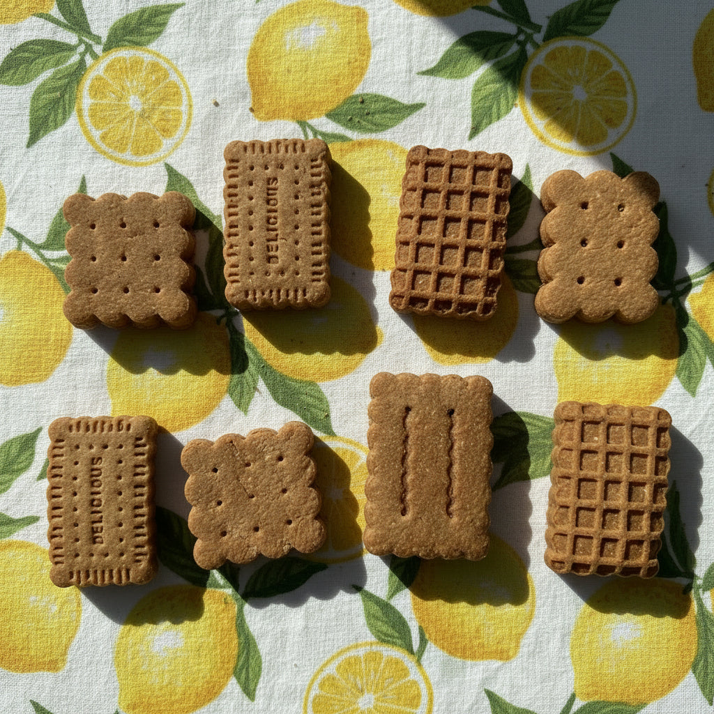 Erdnuss Banane Hundekekse bei Fairtails - vegane Hundeleckerli