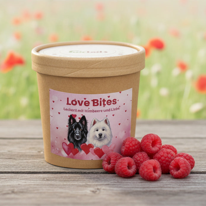 Fairtails Love Bites - vegane Hundeleckerli Valentinstag