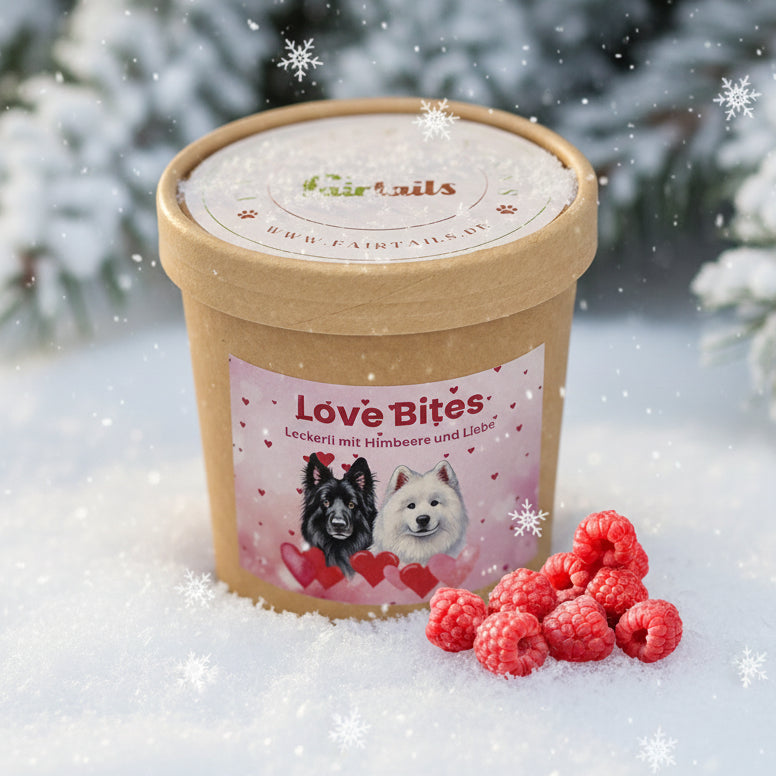 Fairtails Love Bites - vegane Hundeleckerli Valentinstag