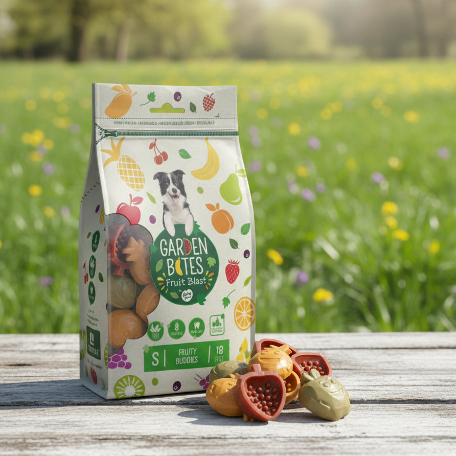 Fruity Buddies vegane Kauartikel Hund bei Fairtails