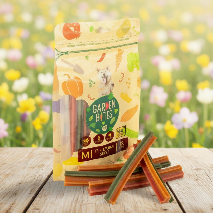 Garden Bites Dental Triple Vegan Sticks Medium - vegane Kausticks Hund