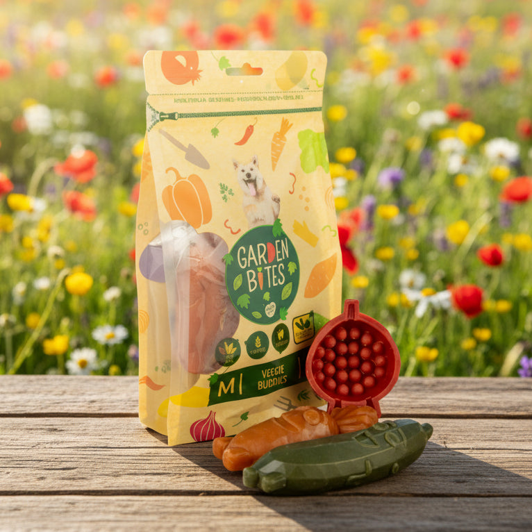 Garden Bites Veggie Buddies Medium vegane Kauartikel Hund Fairtails