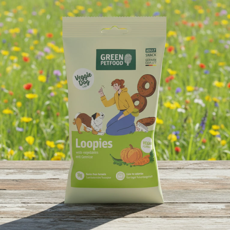 Green Petfood Veggie Dog Loopies bei Fairtails