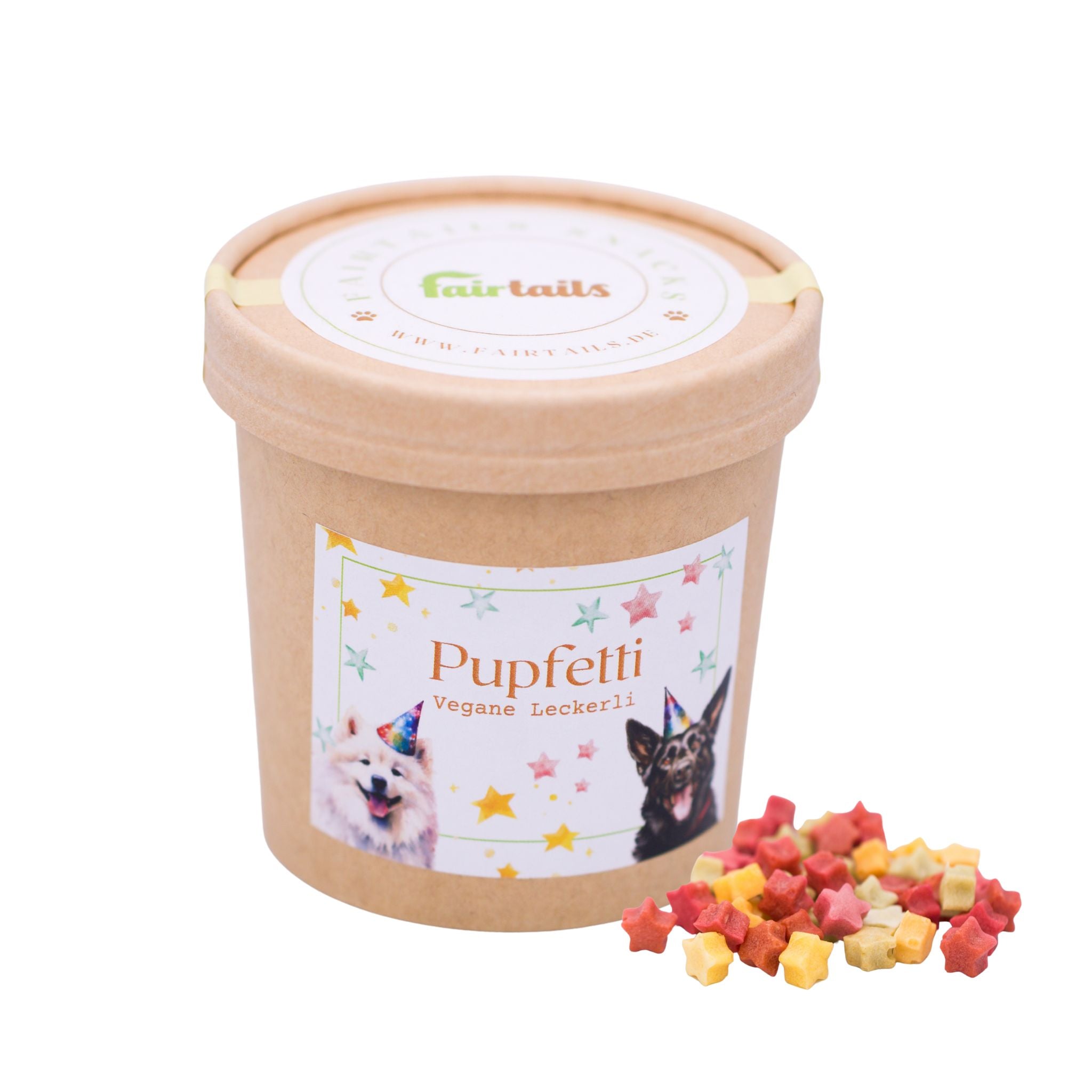Fairtails Pupfetti - Vegane Leckerli mit Himbeeren und Gemüse (100g)
