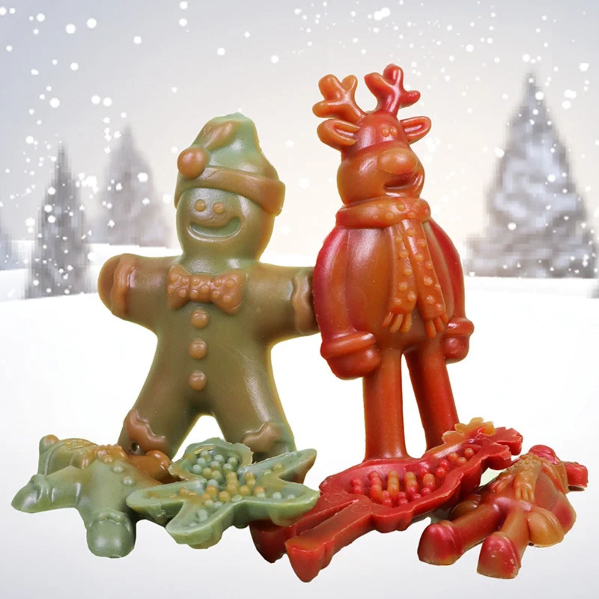Rudolph & Gingy Small - vegane Weihnachtssnacks für Hunde