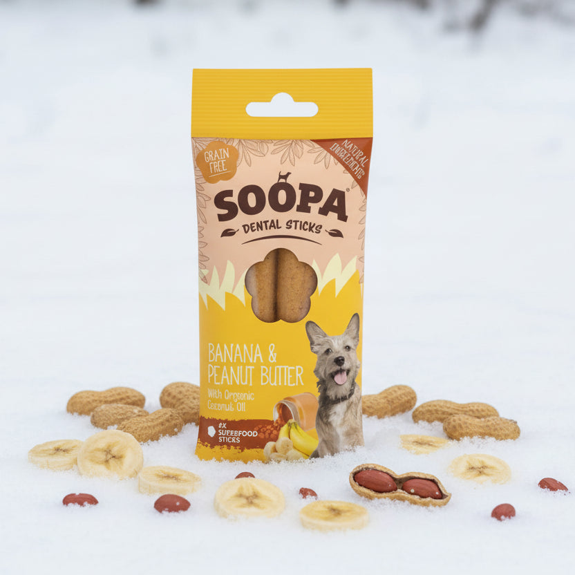 Soopa Pets Dental Sticks Banane Erdnusbutter bei Fairtails