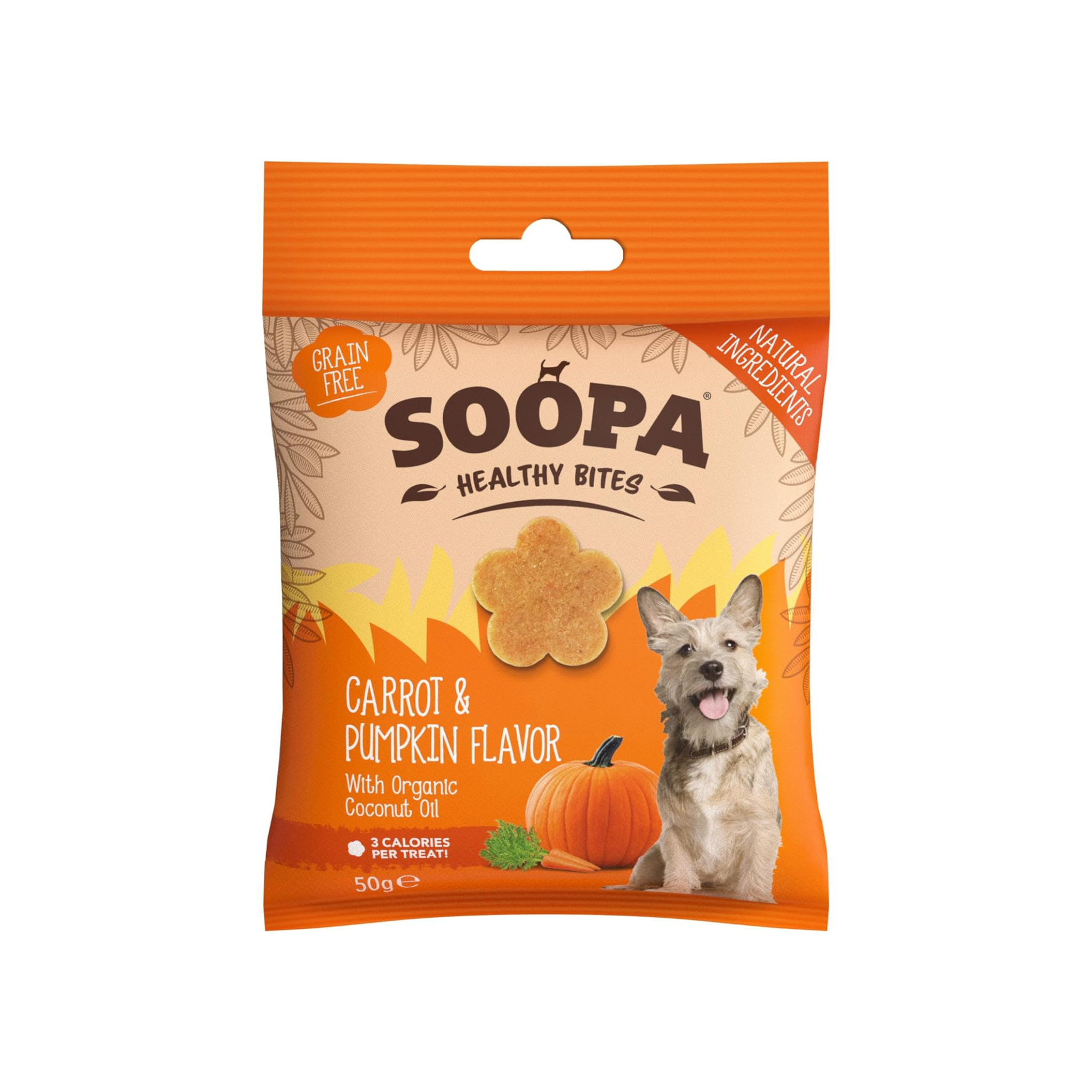 Soopa Pets Healthy Bites - vegane Hundeleckerli mit Kürbis und Karotte