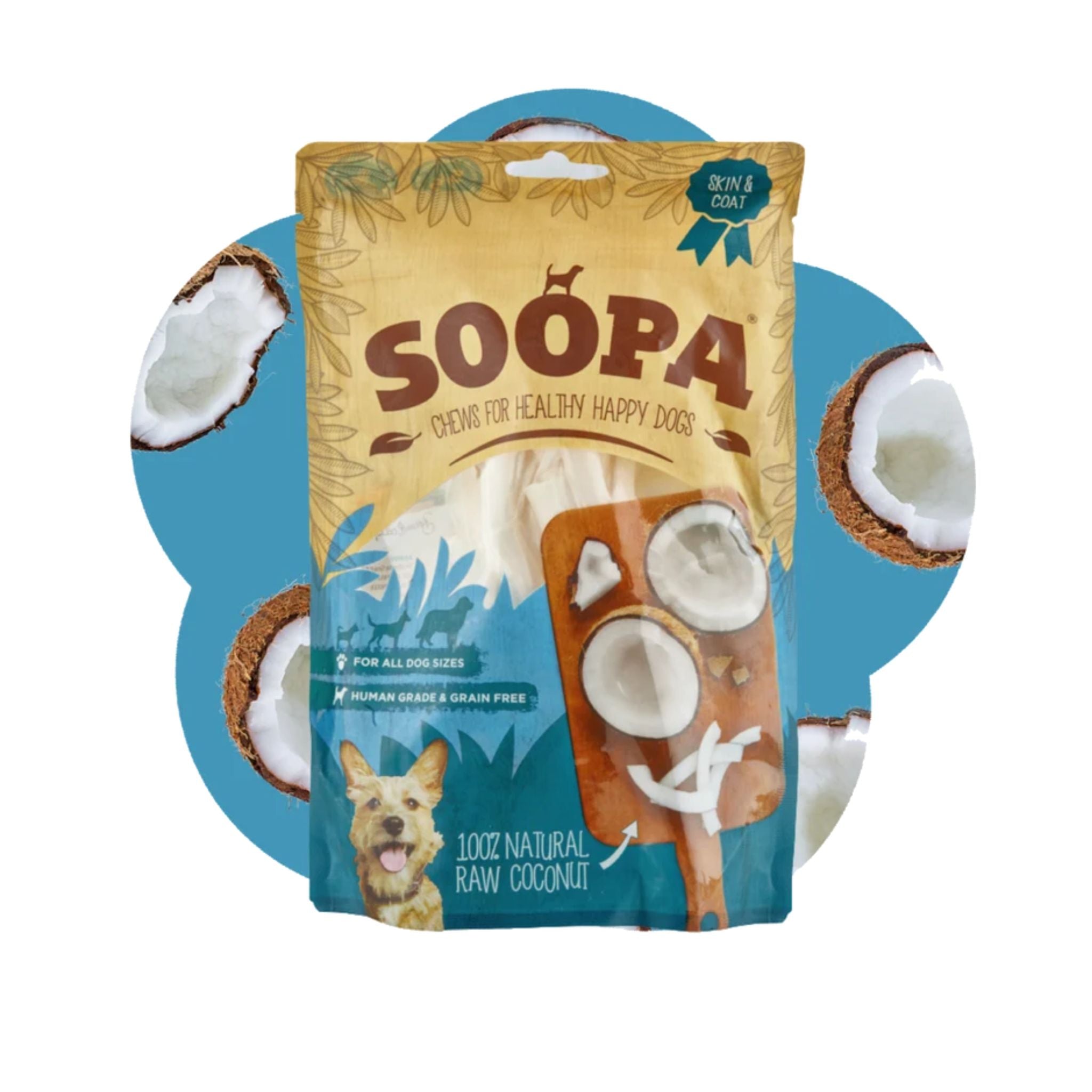 soopa pets healthy chews - Kokosstreifen für Hunde bei Fairtails
