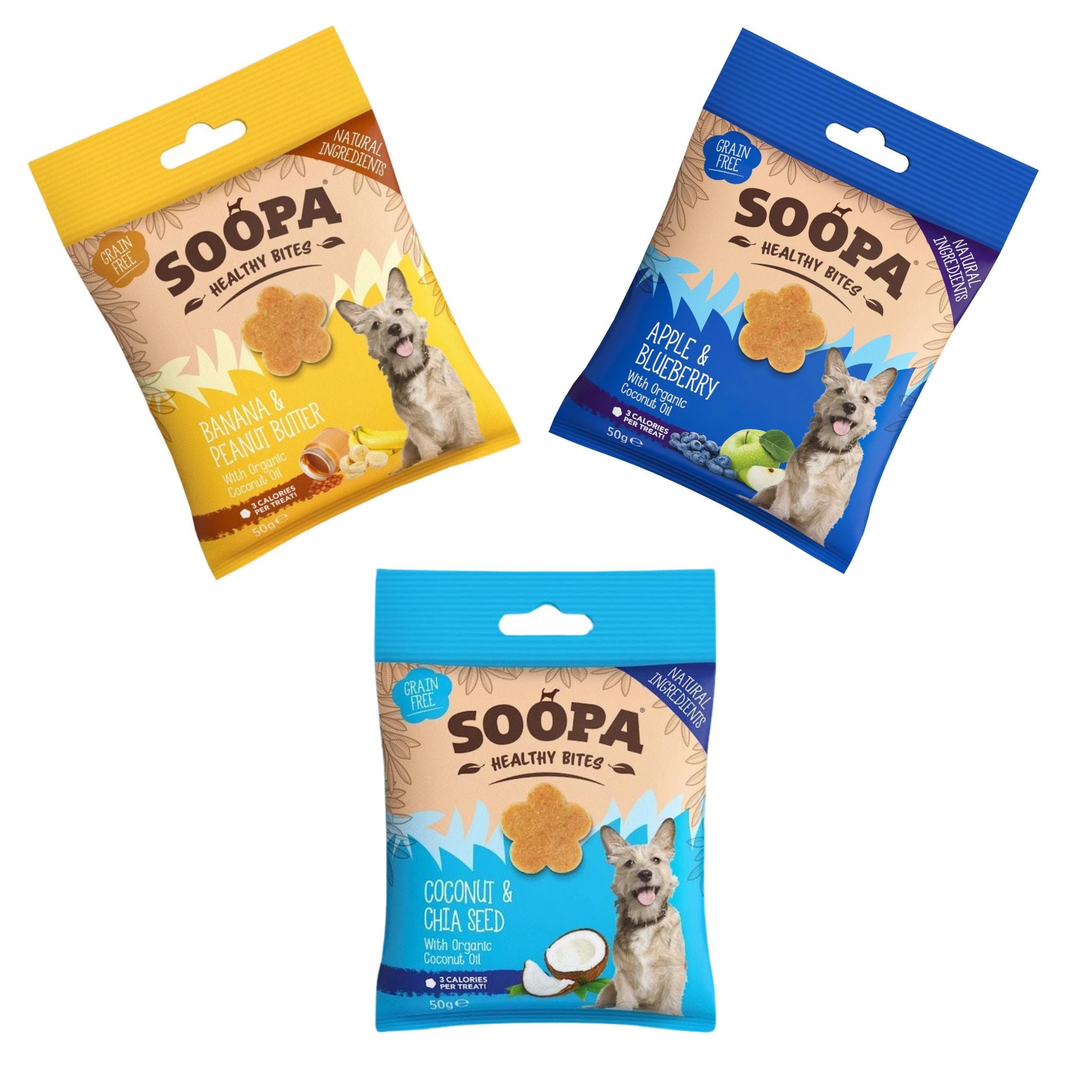 Soopa Healthy Bites Bestseller Probierpaket - 3x Healthy Bites