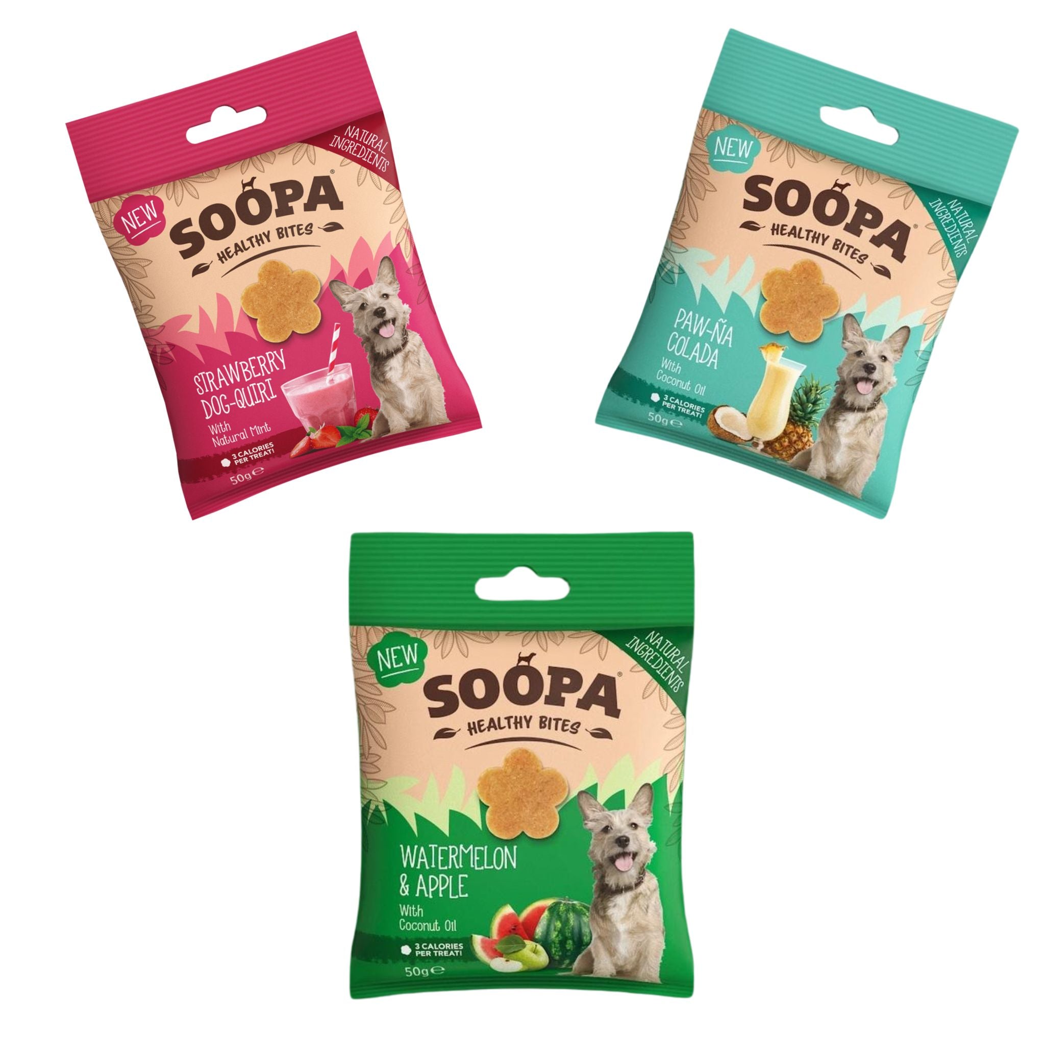 Soopa Sommerleckerli Probierpaket - 3x Limited Edition Healty Bites