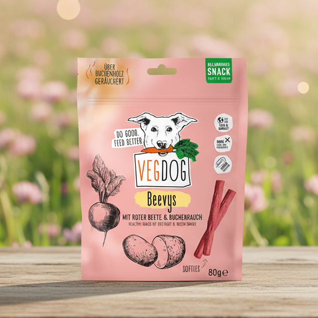Vegdog Beevys - vegane Hundeleckerlis (80g)