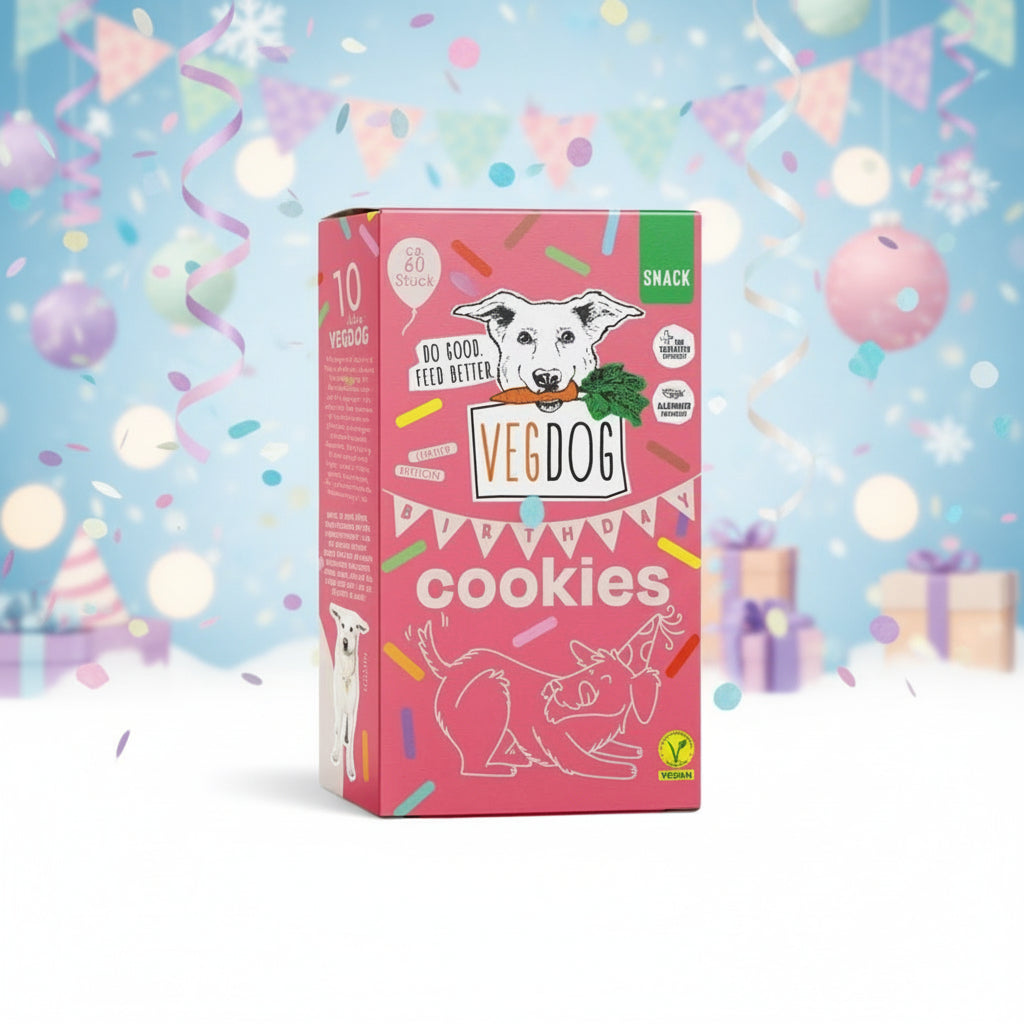 Vegdog Birthday Cookies - fruchtige, vegane Hundekekse