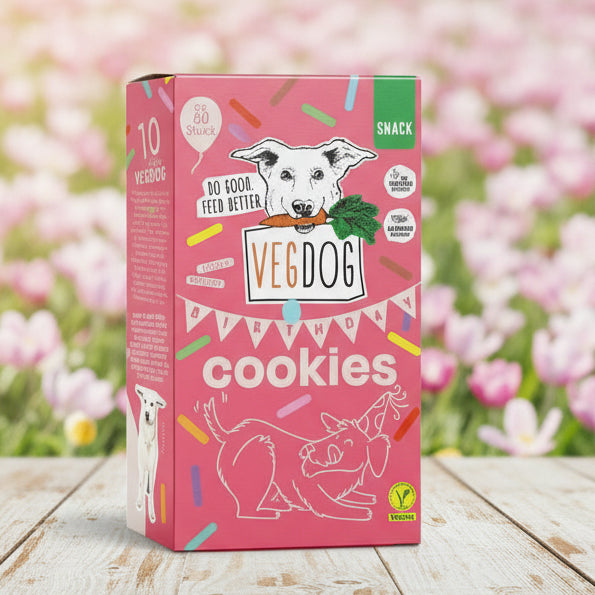Vegdog Birthday Cookies - fruchtige, vegane Hundekekse