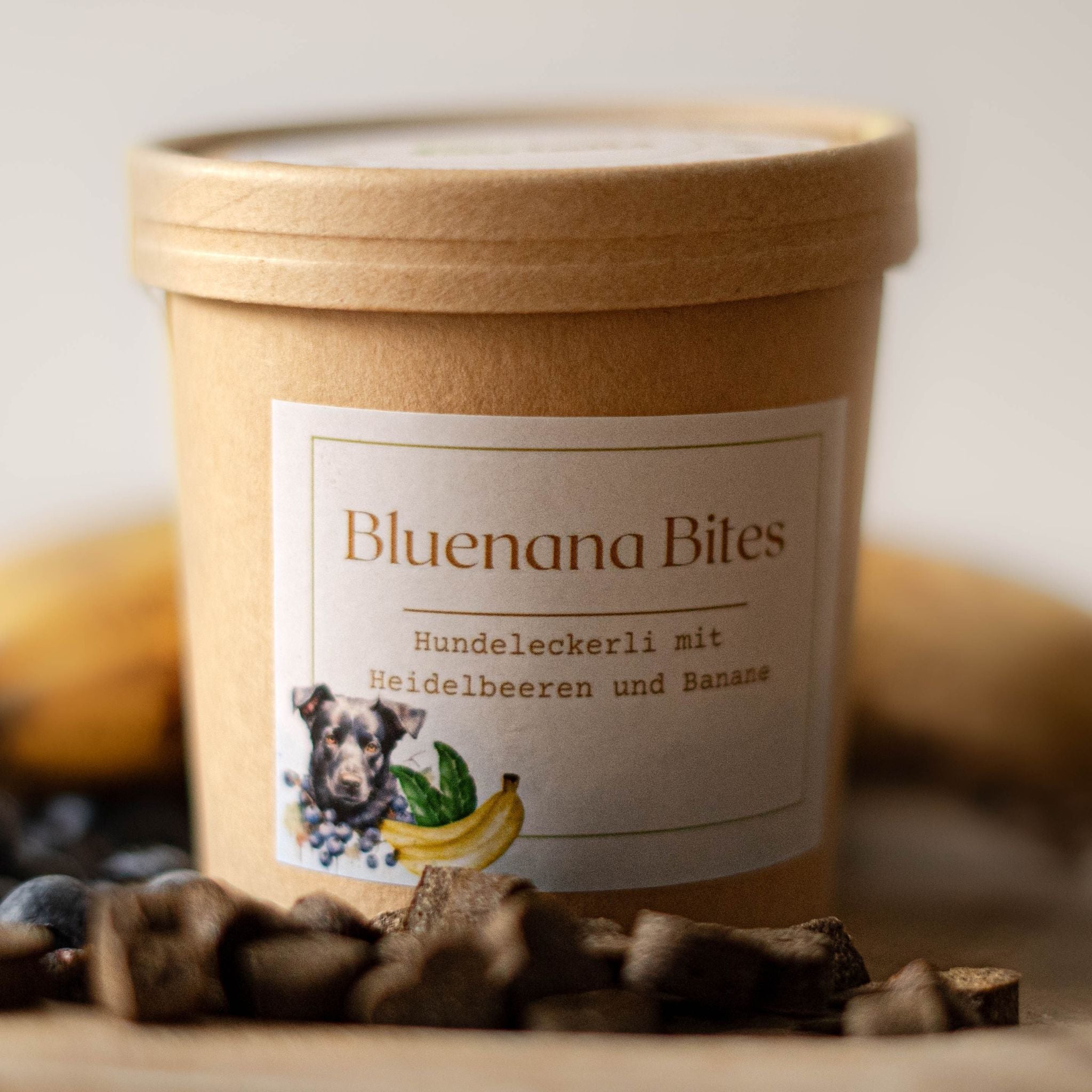Fairtails Bluenana Bites - Vegane Hundeleckerli Heidelbeere Banane (100g)