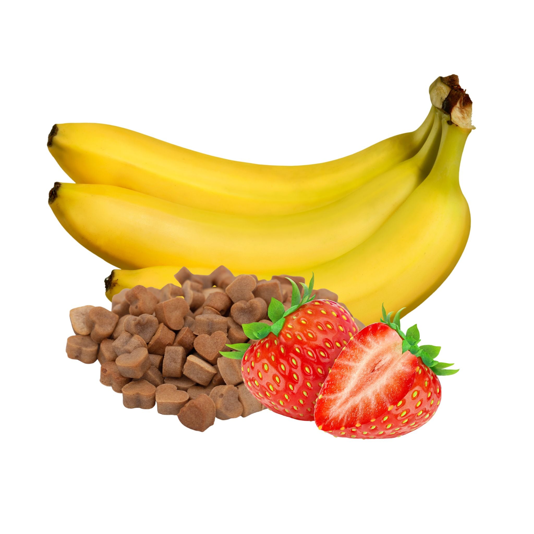 Vegane Huneleckeri aus Erdbeere und Banane bei Fairtails