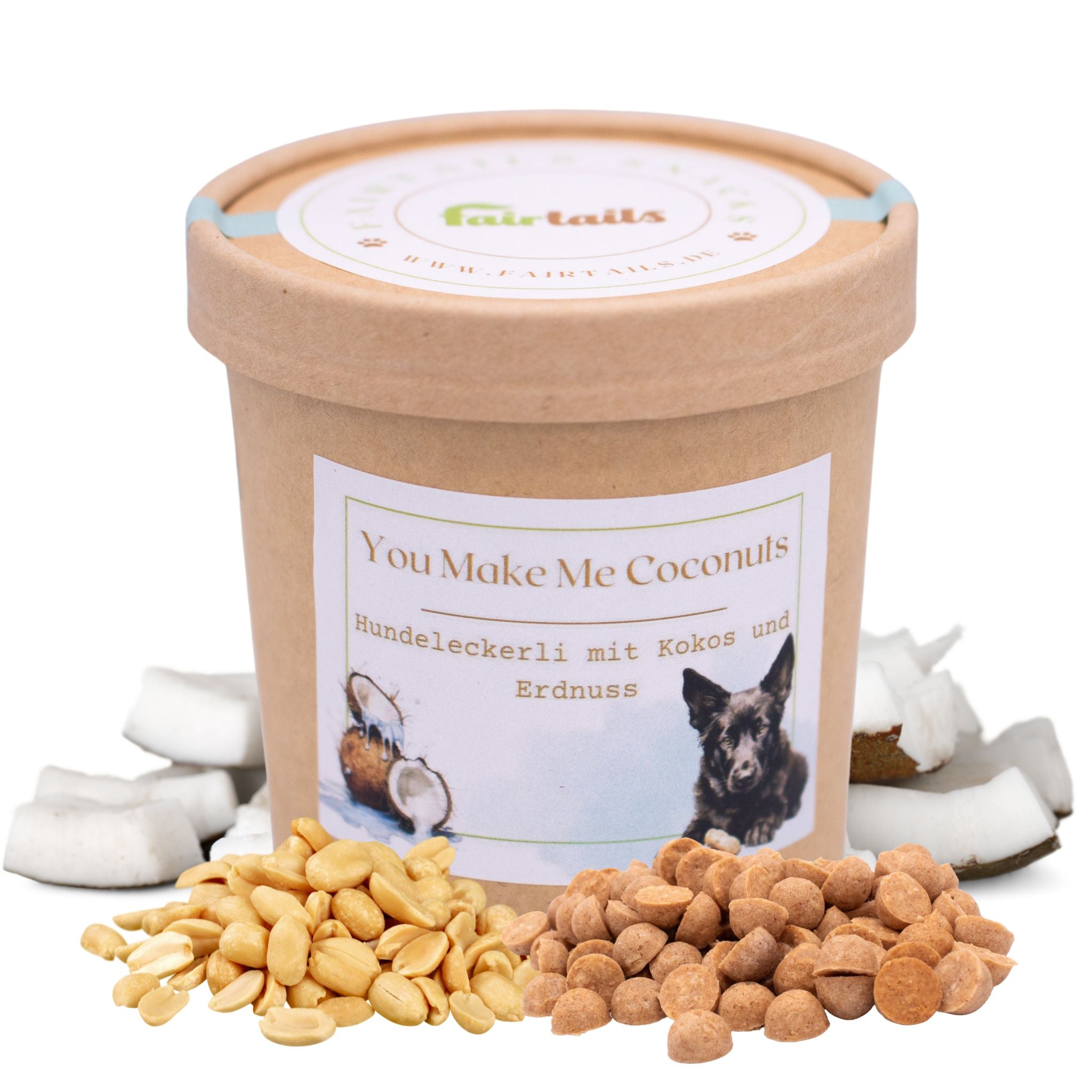 Fairtails You Make Me Coconuts - vegane Hundeleckerli mit Kokos und Erdnuss