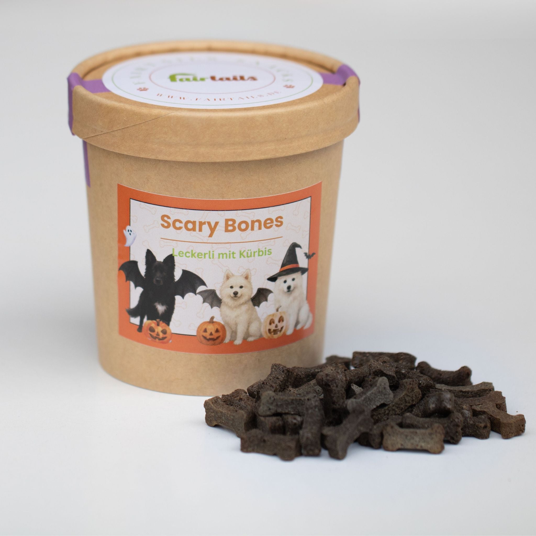 Vegane Hundeleckerli Kürbis bei Fairtails Halloween