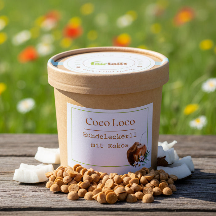 Vegane Hundeleckerli Hundekekse Kokos bei Fairtails