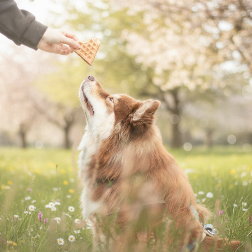 Fairtails Pupkin Woofles- Vegane Hundewaffeln mit Kürbis, Apfel und Karotte