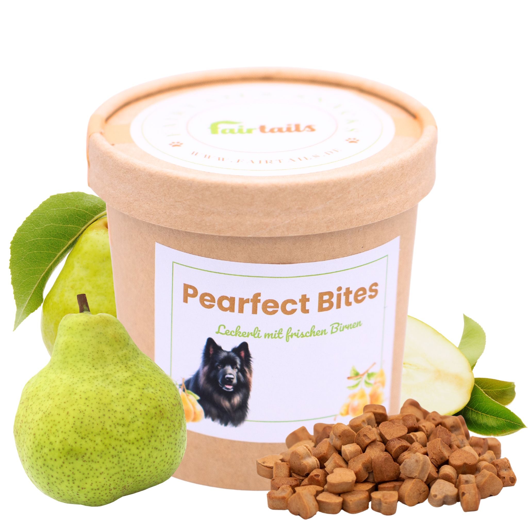 Fairtails Pearfect Bites - Vegane Hundeleckerli mit Birne