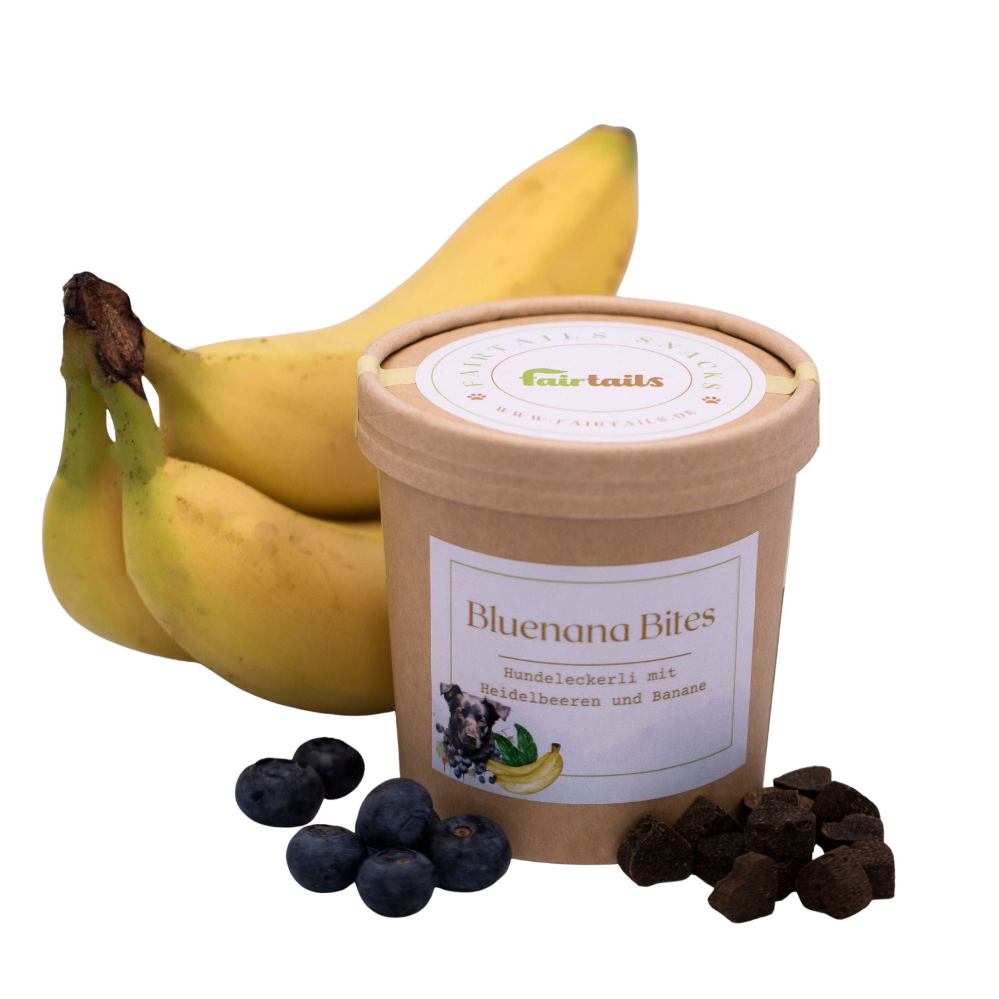 Bluenana Bites - Vegane Hundeleckerli Heidelbeere Banane
