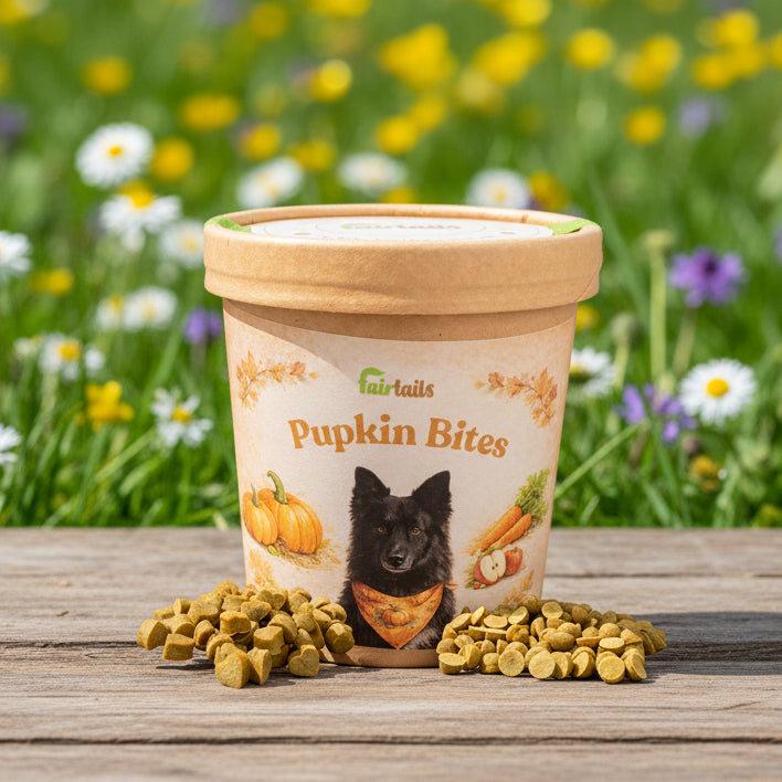 Vegane Hundeleckerli aus Kürbis bei Fairtails