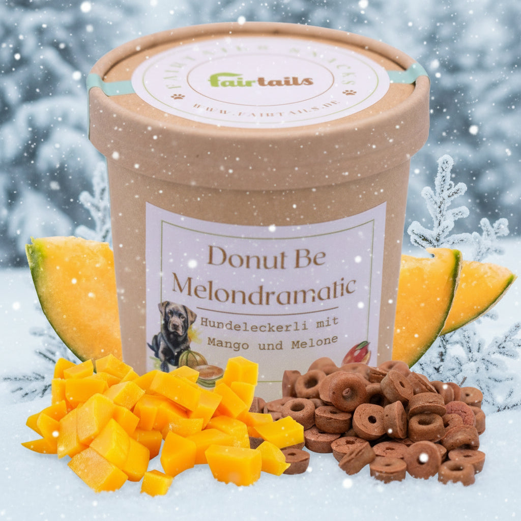Vegane Hundeleckerli mit Mango und Melone Fairtails