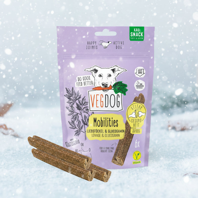 Vegdog Mobility vegane Kausnacks bei Fairtails