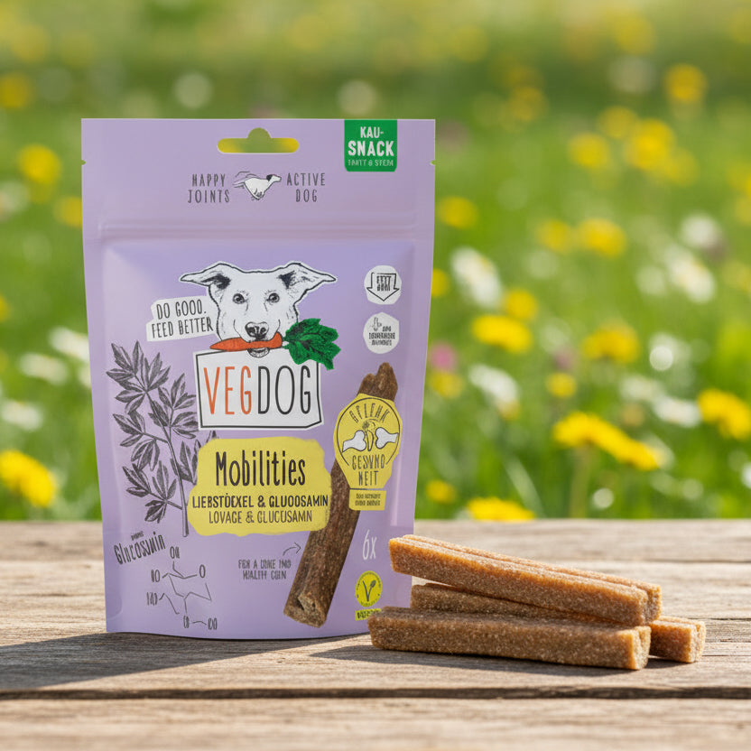 Vegdog Mobility vegane Kausnacks bei Fairtails