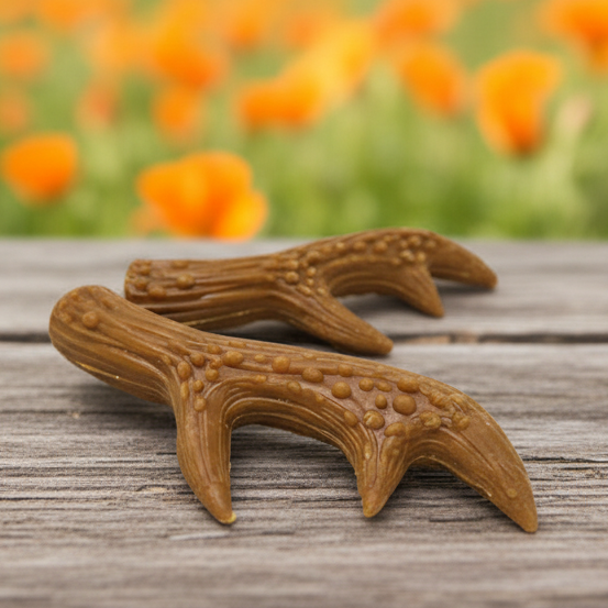 Miro & Makauri - veganer Kausnack Erdnussbutter Hirschgeweih