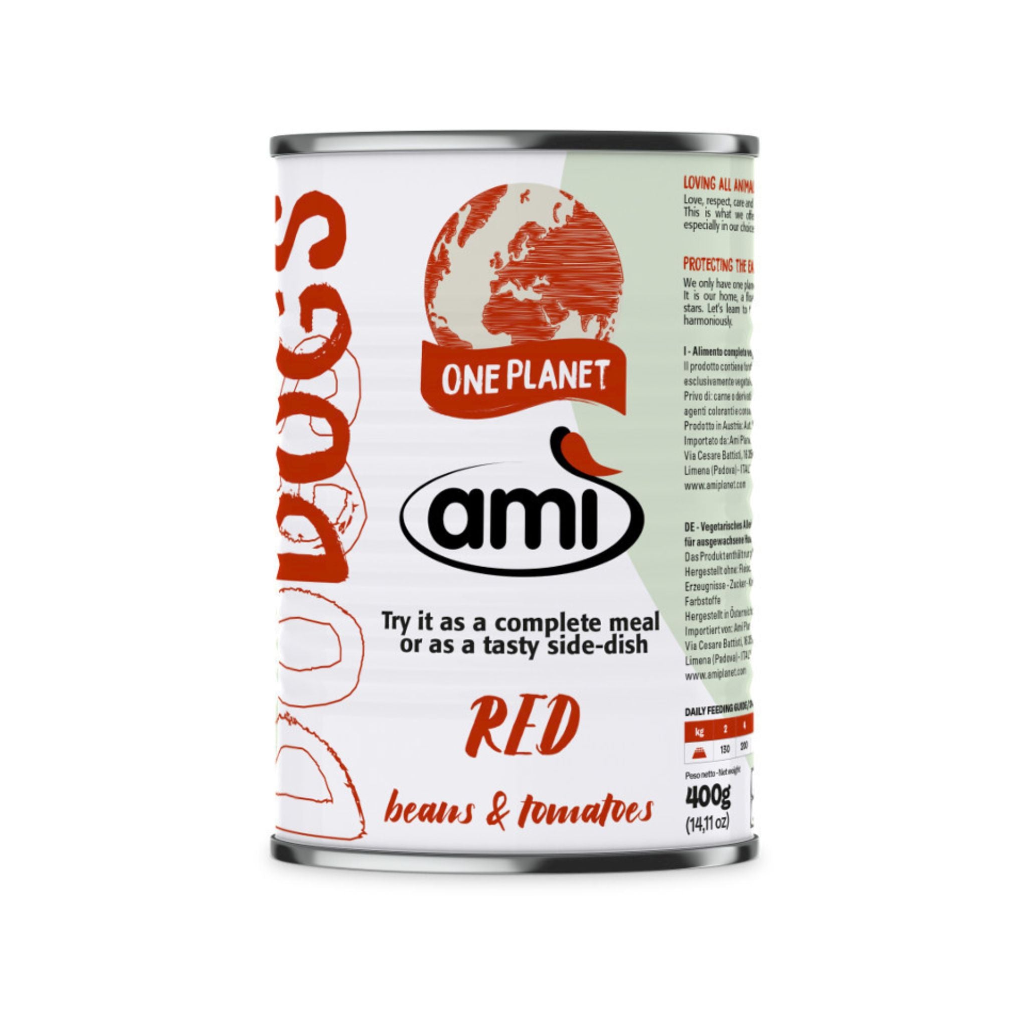 Ami Dog V-Love Red - Veggie Nassfutter mit Bohnen und Tomaten