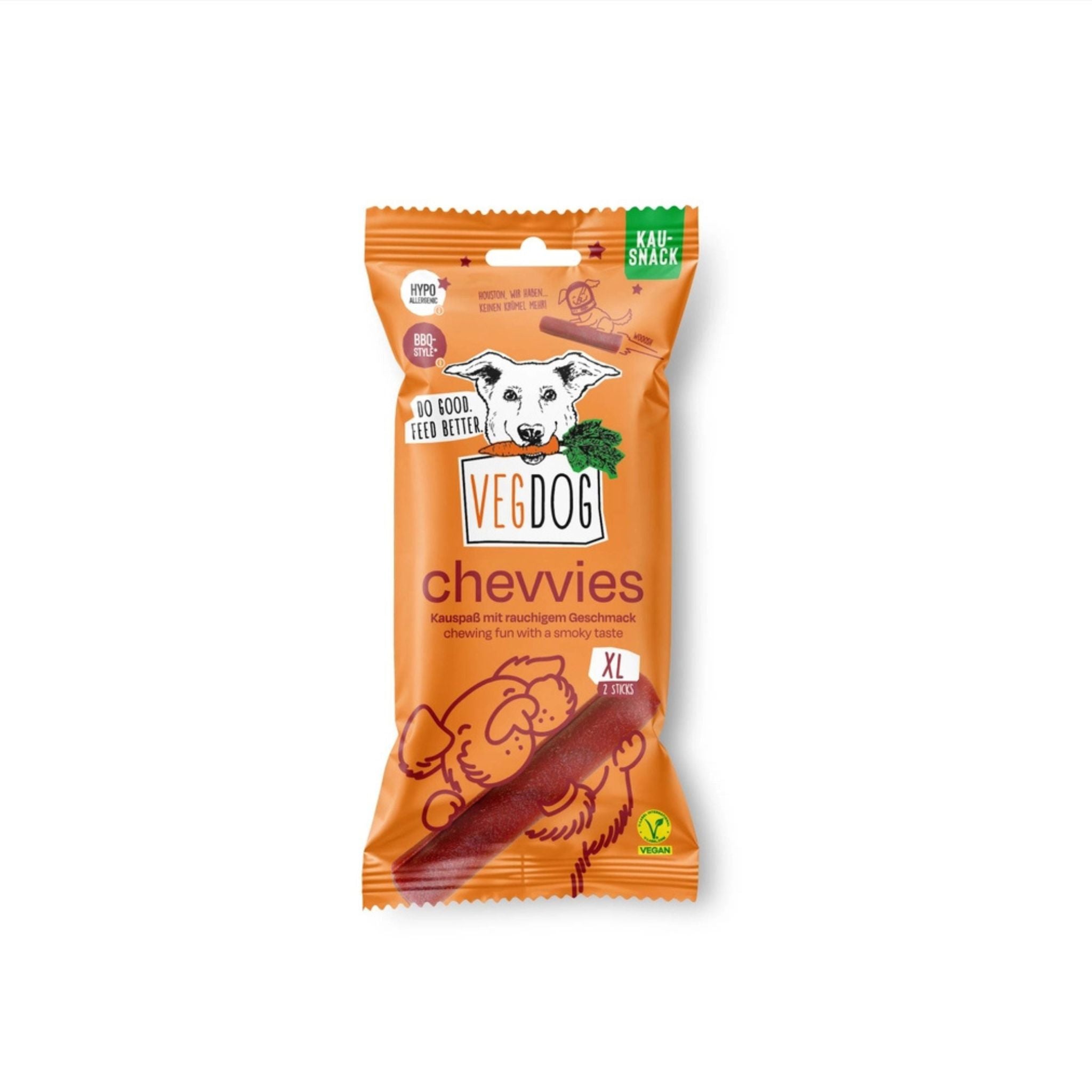 Vegane Kauartikel Hund Vegdog Chewies XL bei Fairtails