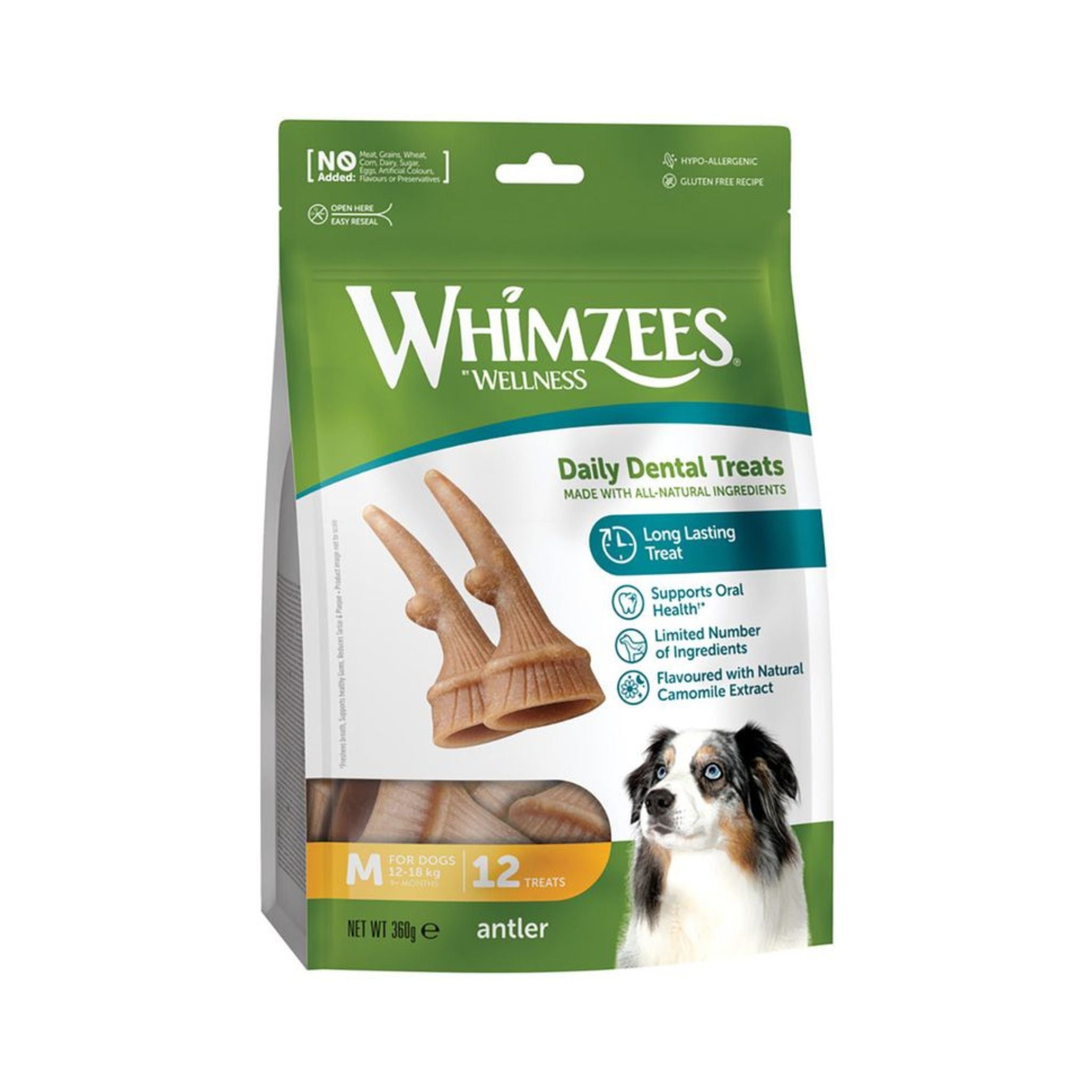Whimzees Antler - vegane Kauartikel für Hunde bei Fairtails