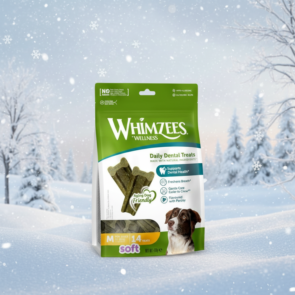 WHIMZEES Soft Sticks Medium- veganer Stick für Hunde (14 Stück/420g)