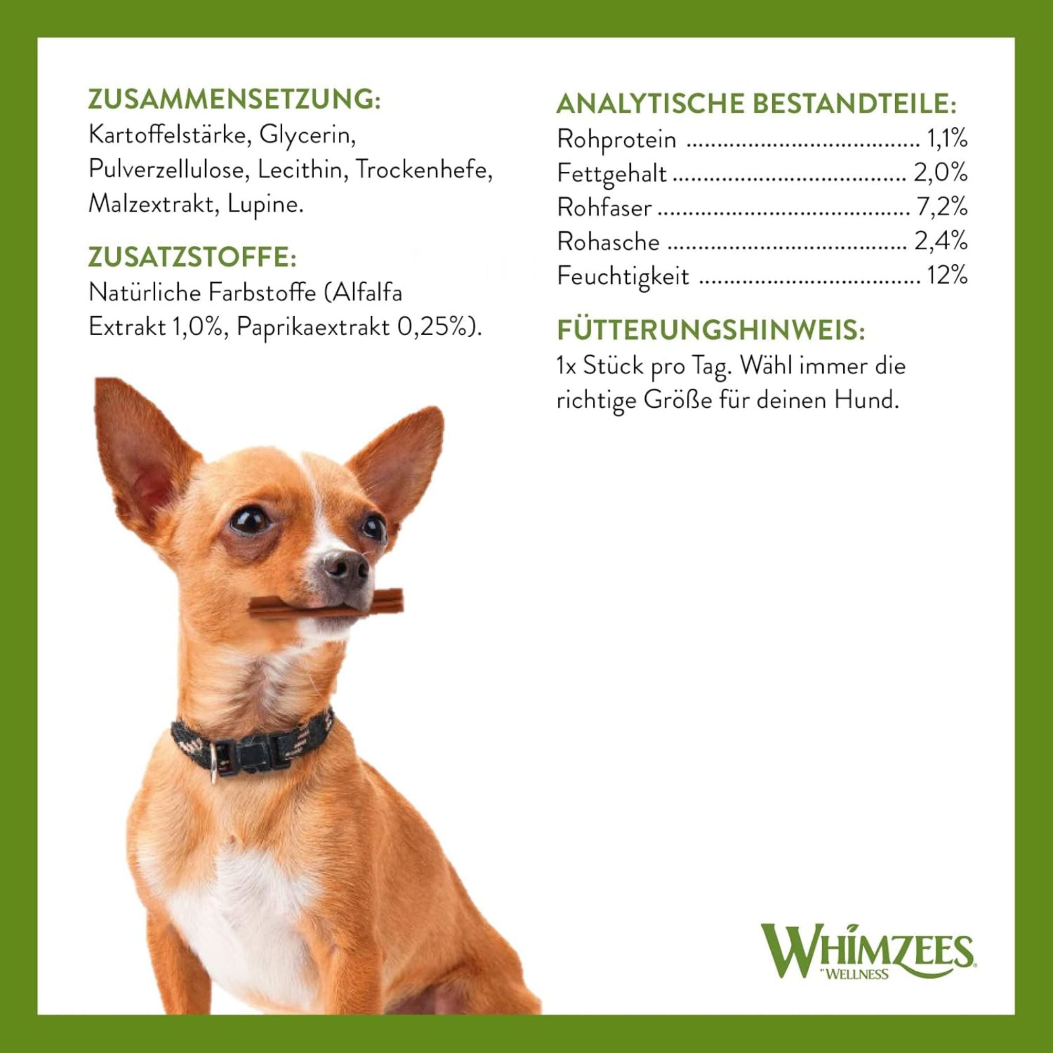 Whimzees Snack Stix Medium - veganer Dental Stick für Hunde