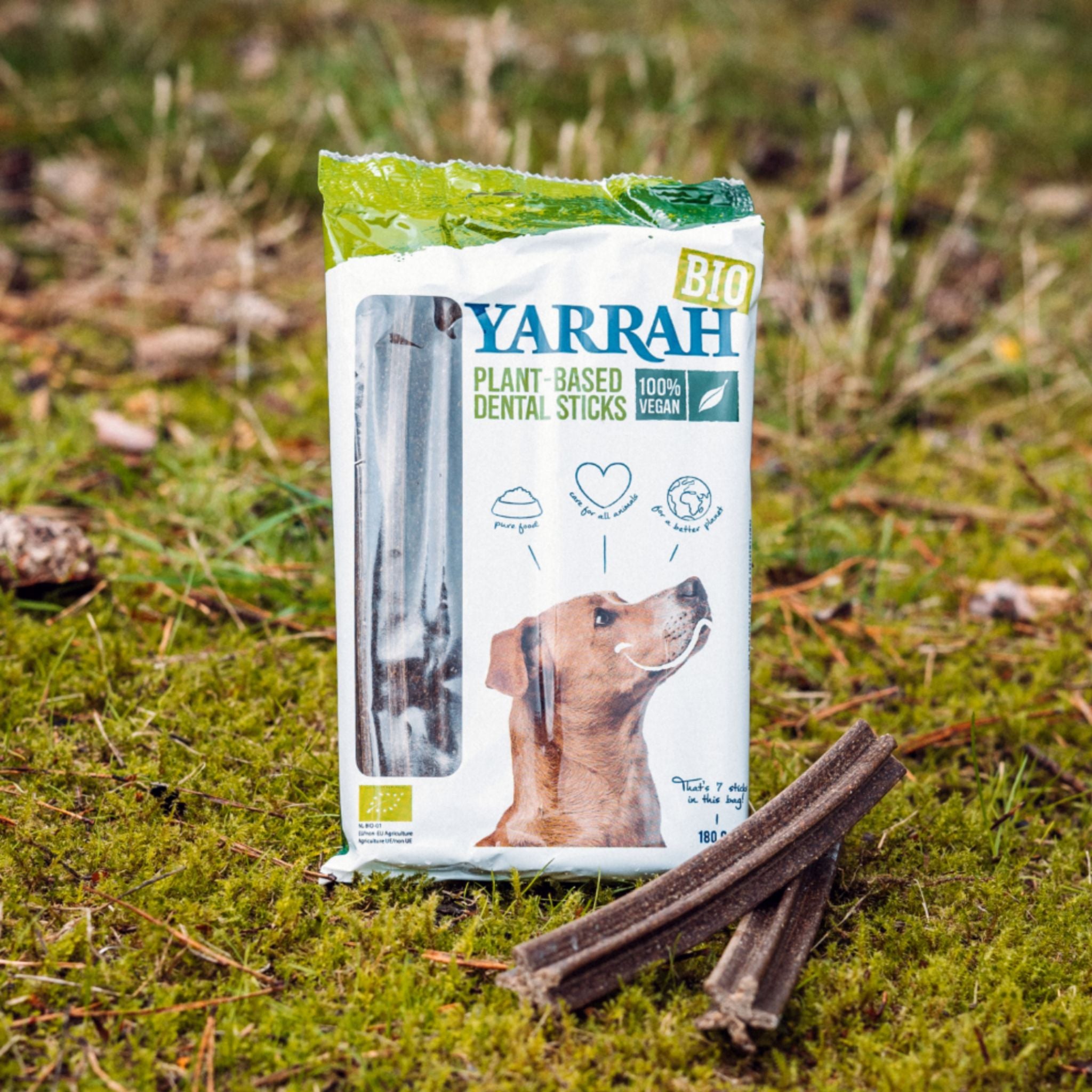 Yarrah Zahnpflegesticks- vegane Kauartikel Hund | Fairtails