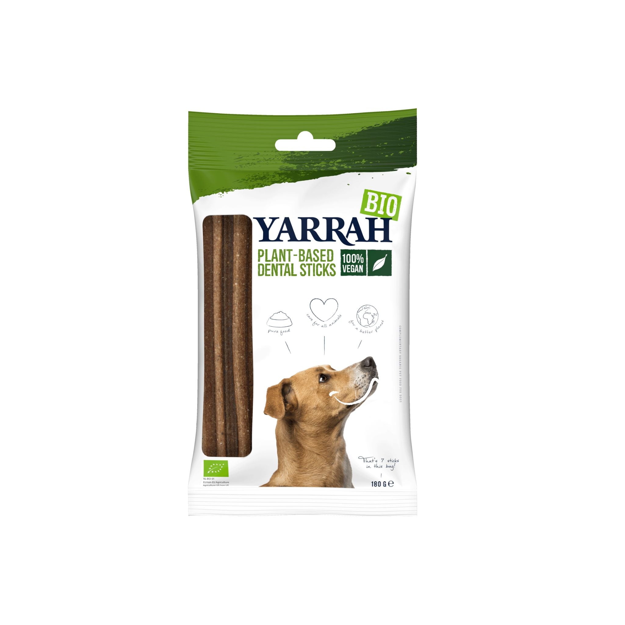 Yarrah Zahnpflegesticks- vegane Kauartikel Hund | Fairtails