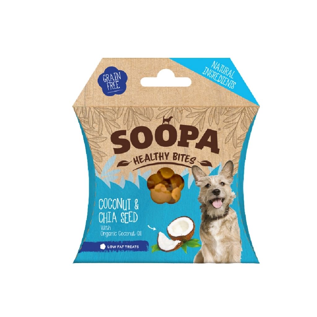 Soopa Healthy Bites Coconut & Chia Seed Vegane Hundeleckerli - Fairtails