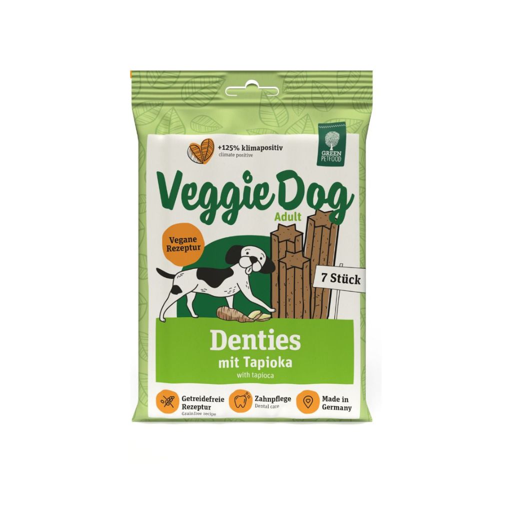 GREEN PETFOOD VeggieDog Dentie | vegane Kauartikel Hund | Fairtails