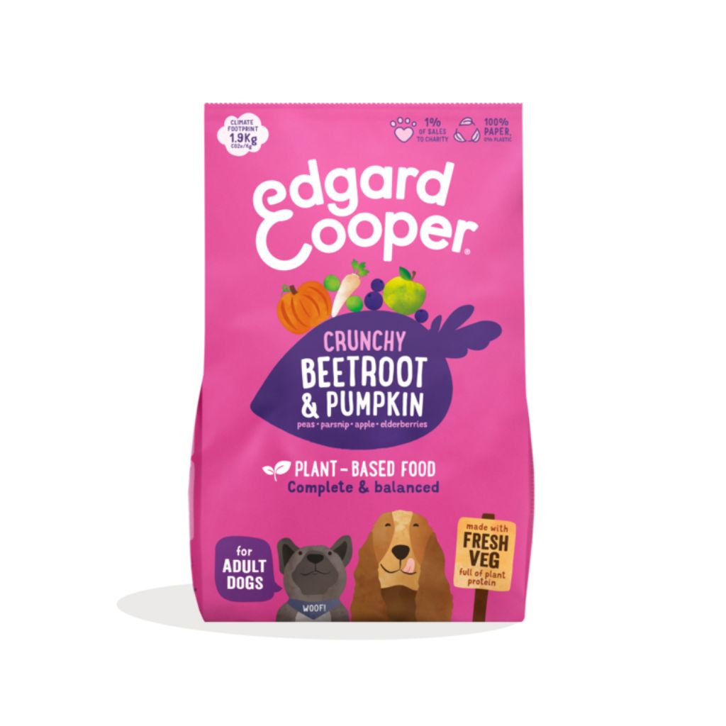 Edgard & Cooper vegetarisches Hundefutter -  Knusprige Rote Beete & Kürbis